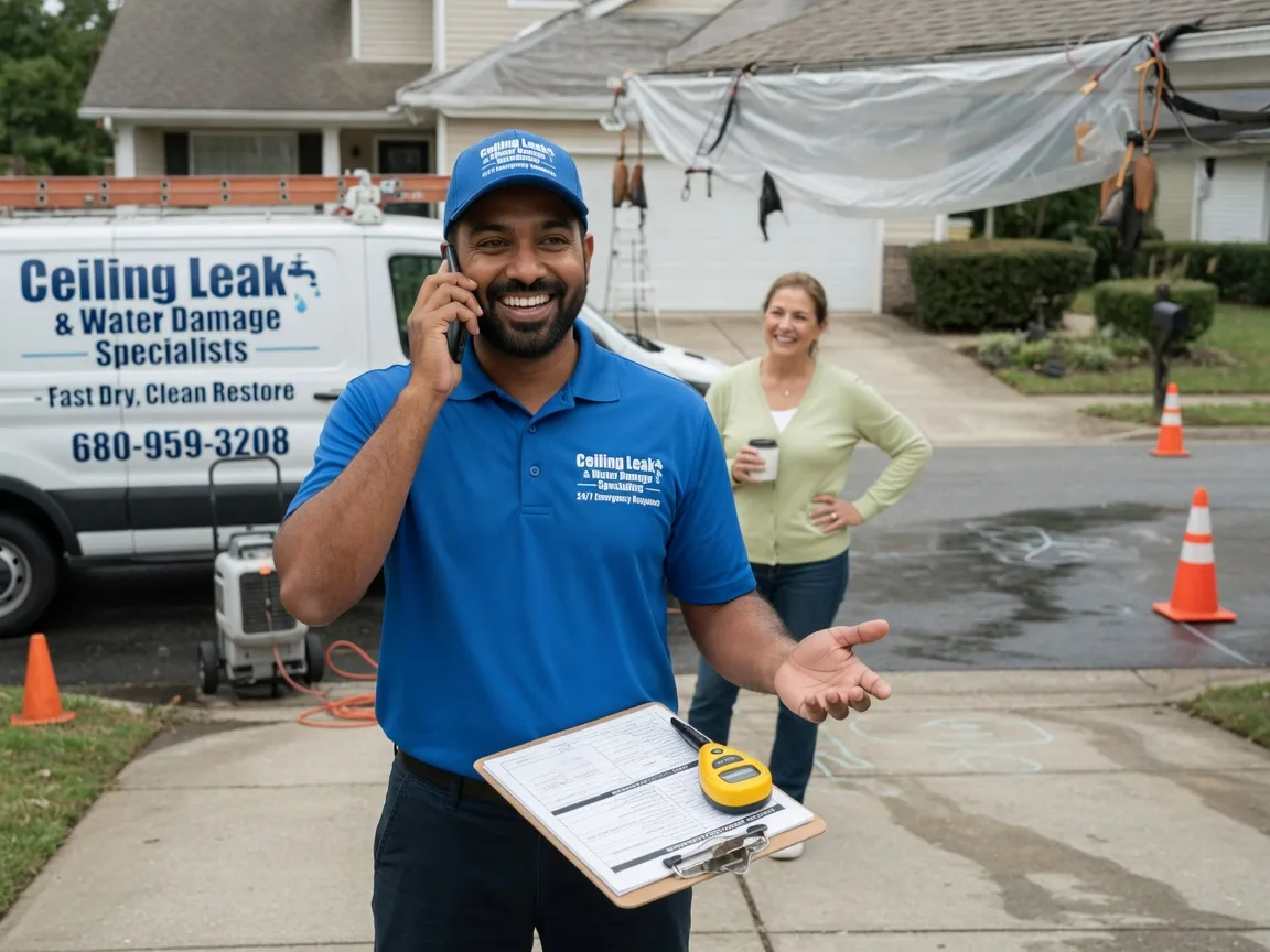 Ceiling Leak Cleanup Stacy, NC FAQs